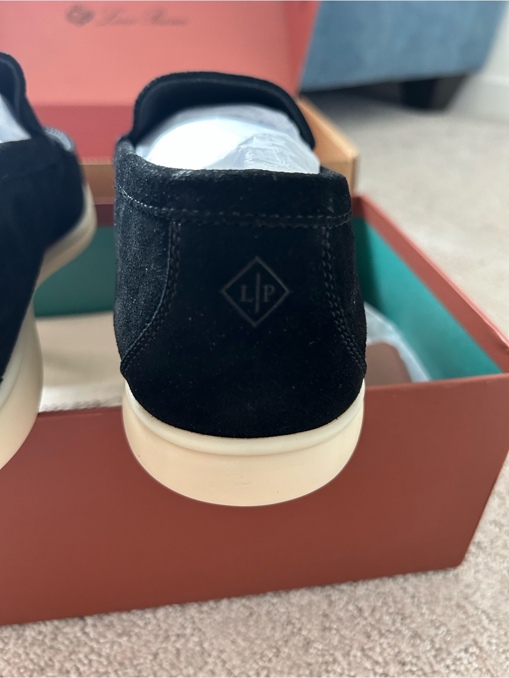Loro Piana Summer Walk Black Suede - Picture 4 of 10